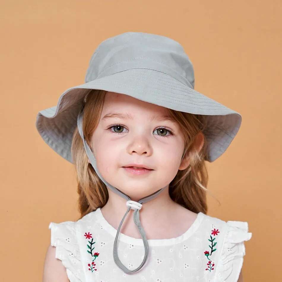 Ddmyshoesvip Newborn Baby Boys Girls Panama Summer Kids Sun Infant Beach Fisherman Bucket Hat Children Breathable Outdoor Hats