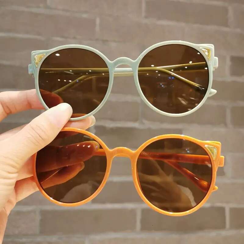 Ddmyshoesvip Girls Boys Cute Animal Cartoon Ears Kids Outdoor Sun Children Lovely Vintage Protection Sunglasses