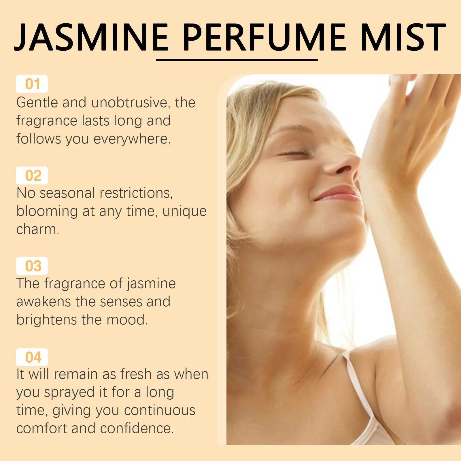 Jasmine Light Fragrance Perfume Attract Pheromone Long Lasting Scent Fresh Dating High Quality Improve Charm Women Body PerfumesXJ250220