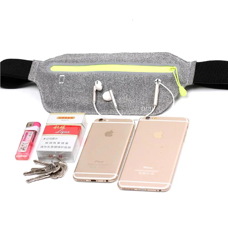 Hidden Waist Bag Sports Phone Mens Belt UltraThin Waterproof Mini Fanny Pack Women Run Light Pouch 250219
