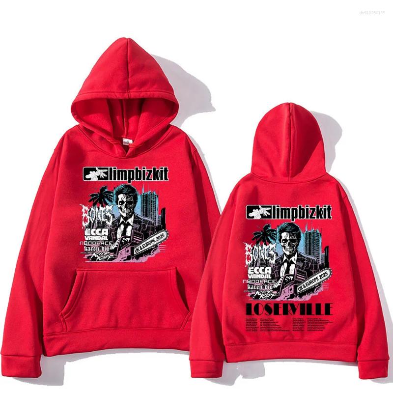 Men's Hoodies Limp Bizkit Pullovers UK And Europe Tour Graphic Printing Sweatshirts Men Women Oversized Clothing High Street Casual