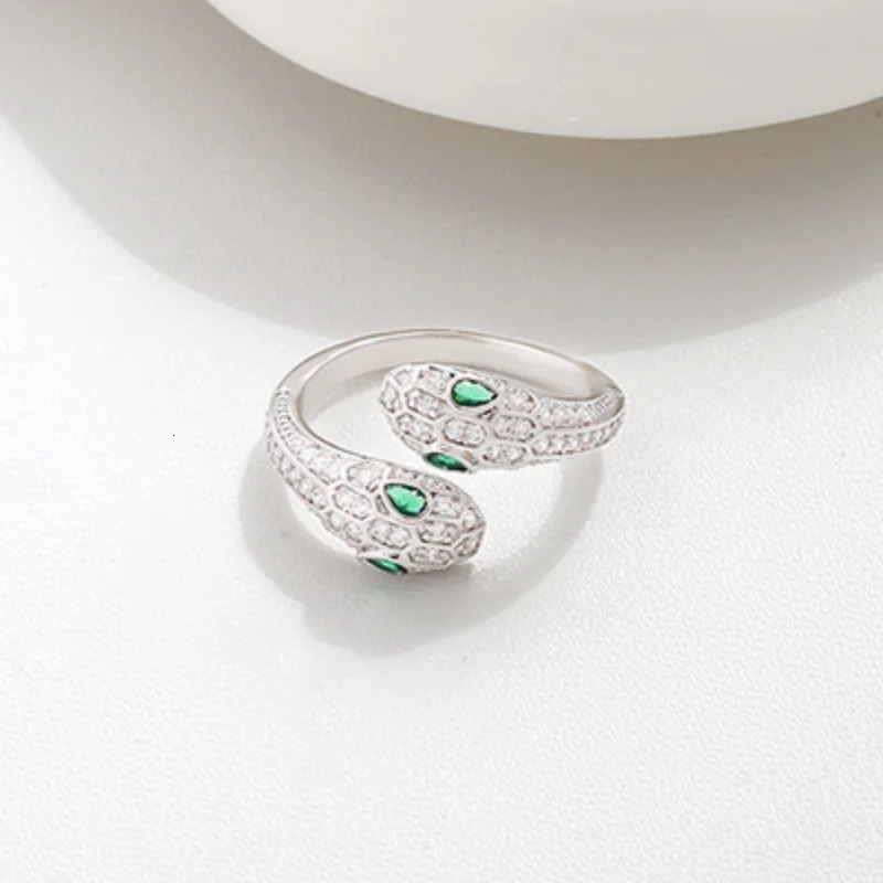 S925 Sterling Silver Adjustable Snake Rings For Women Jewelry Gift 250220