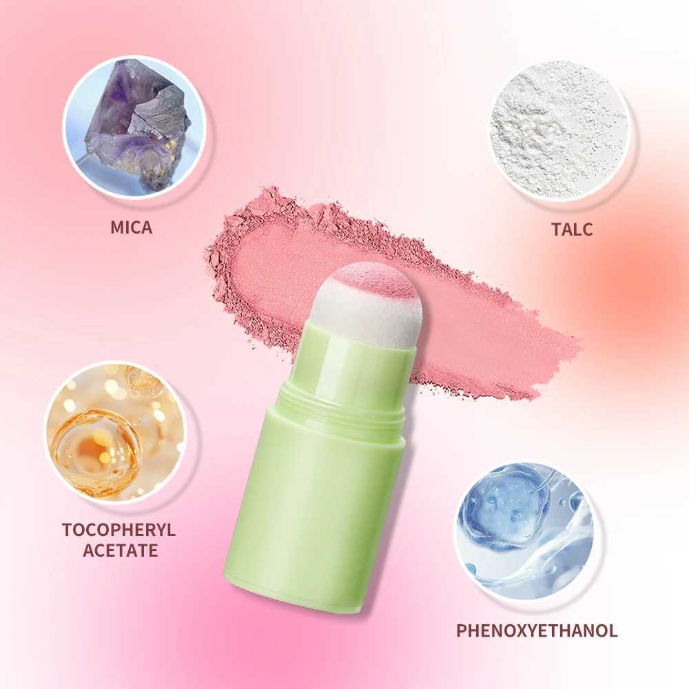 4 Colors Soft Fog B Stick Girl Korean Style Brightening Dual-Use For Lips And Cheeks Waterproof B Sponge Brush HeadW250220