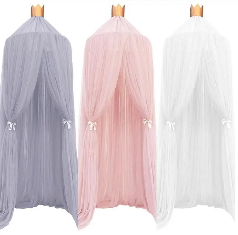 Mosquito Net Bed Curtain Baby Canopy Tent Baby Crib Netting Cot Hung Dome Girl Princess Children Play Tent Kids Room Decoration 250219