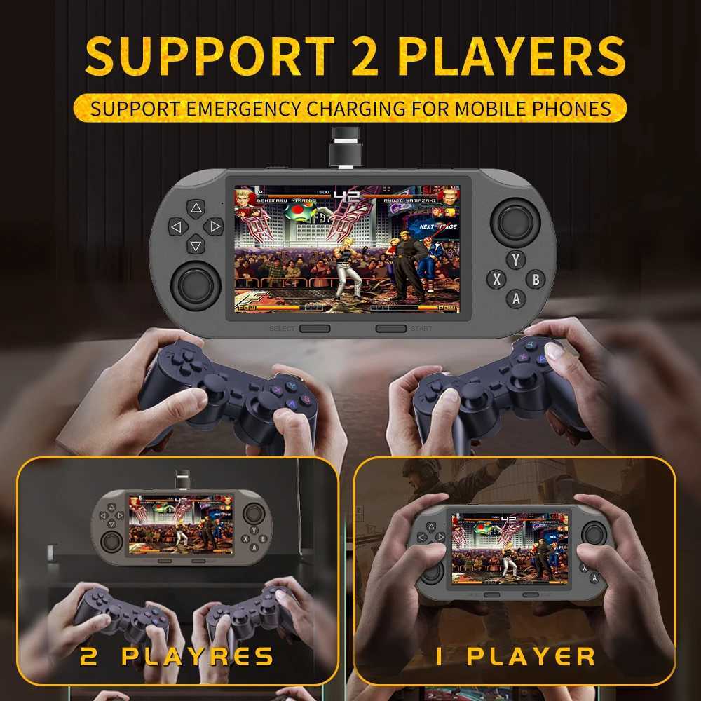 SF3000 4.5 Inch IPS Screen Portable Handheld Player Retro Video Game Console Built-in 20000+ Games for PS1/GBA/SFCC250220