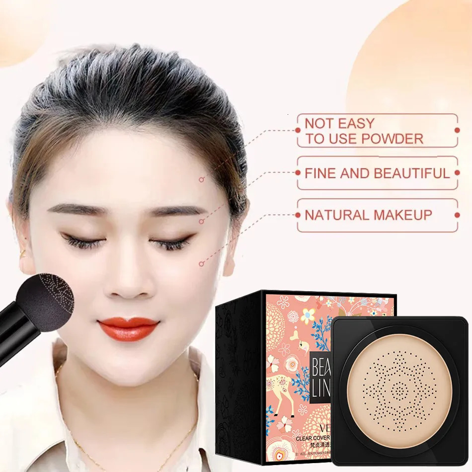 Air Cushion CC Cream Mushroom Head Foundation Moisturizing For Lasting Face Comestics Natural Brighten Base Tone Make Up 250217