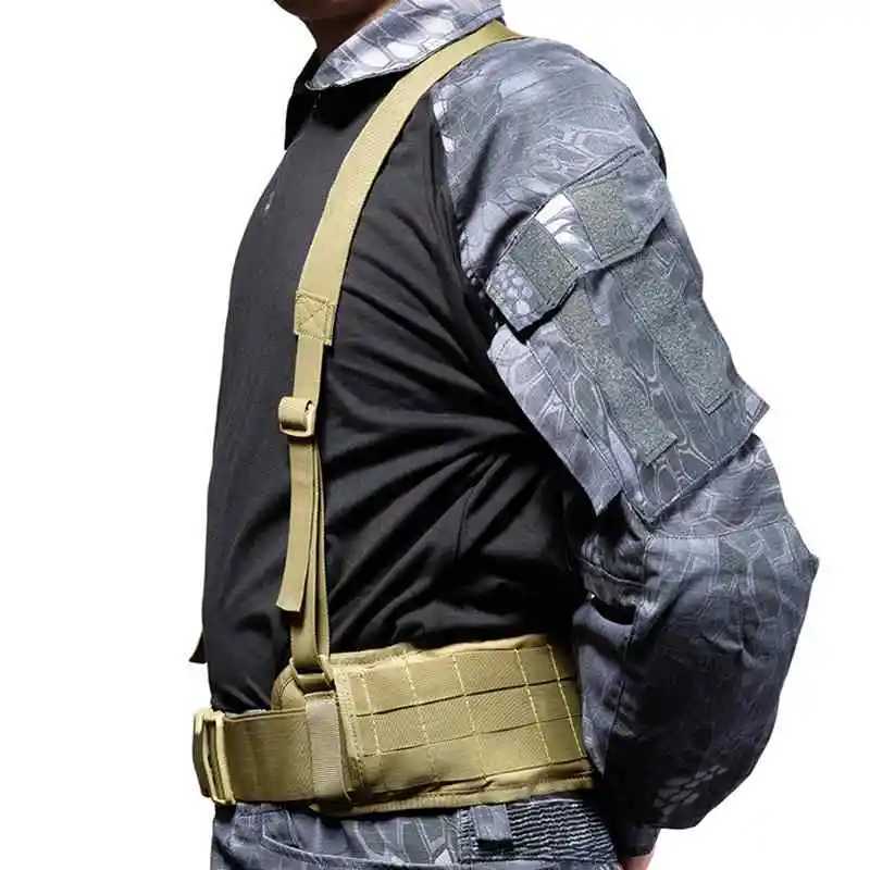 Airsoft Paintball Molle Combat Assault Vest Tactica Assault Molle Adjustable Hunting War Battle Waist Support Chest Rig VestXJ250219