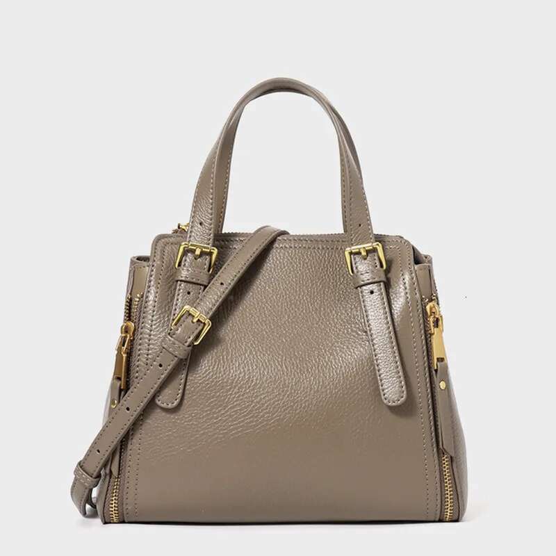 Soft Cowhide Handbag Women Winter New Genuine Leather Crossbody Fashion Shoulder Bag Classic Versatile Designer Purse