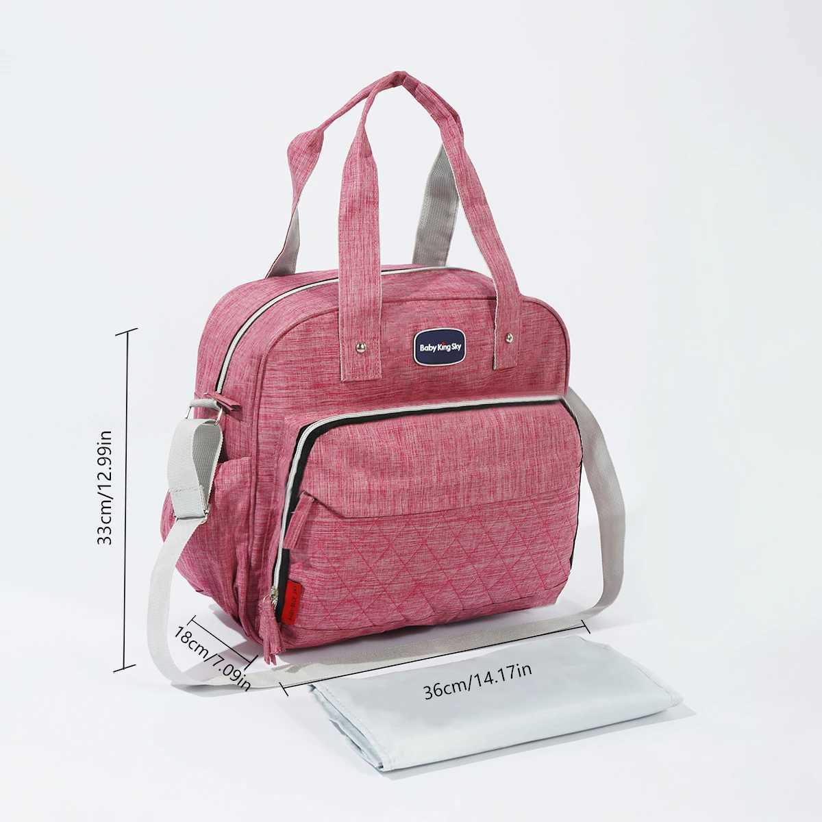 Fashionable and High Quality One Shoulder Handheld Mommy Bag with Diamond Grid Large Capacity Multi functional Diagonal Diaper B X250220