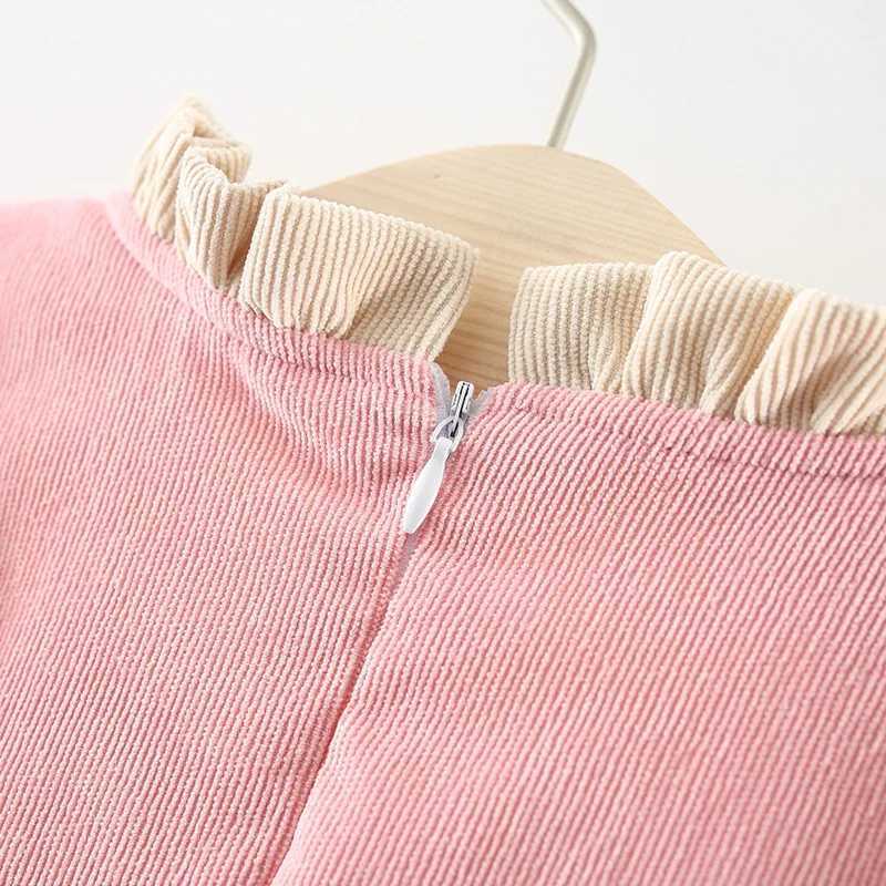 Princess Newborn Children Baby Bow Party Dress Warm Party Wedding Dress Long Sleeve Thick Tutu X250220