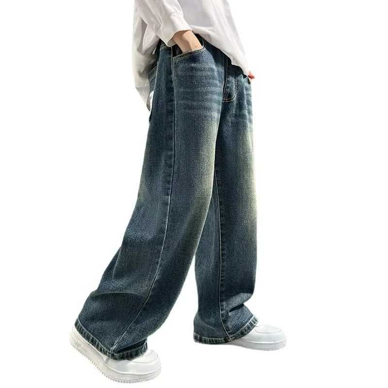 Teenage Baby Boys Clothes Jeans Spring Autumn Kids Casual Jeans for Big Boy Child Fashion Vintage Trousers Cotton Sweatpants Z250220