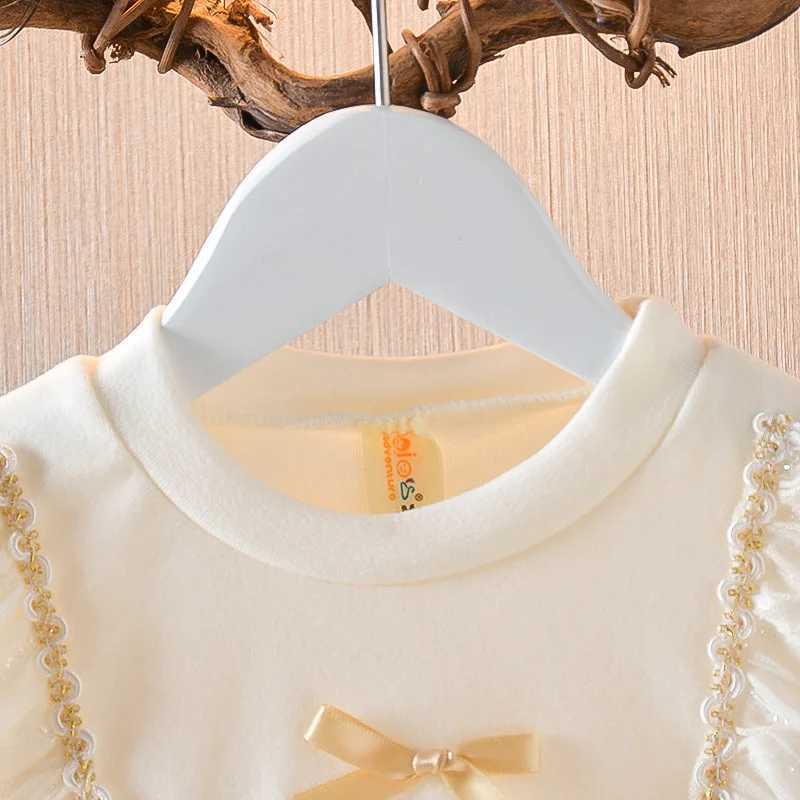 Autumn New Newborn Girls Long Sleeve Dresses 2 Years Baby Princess Lace Kids White Black Dress Toddler Girl Clothes Lolita Dress X250220