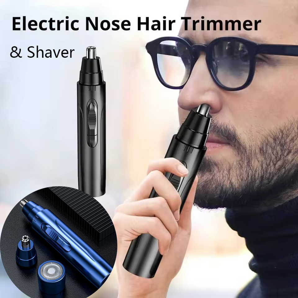Electric Nose Hair Trimmer & Shaver For Beard Mustache Ear Eyebrow Facial Hair Removal Nose Trimmers Clippers For Women And Men