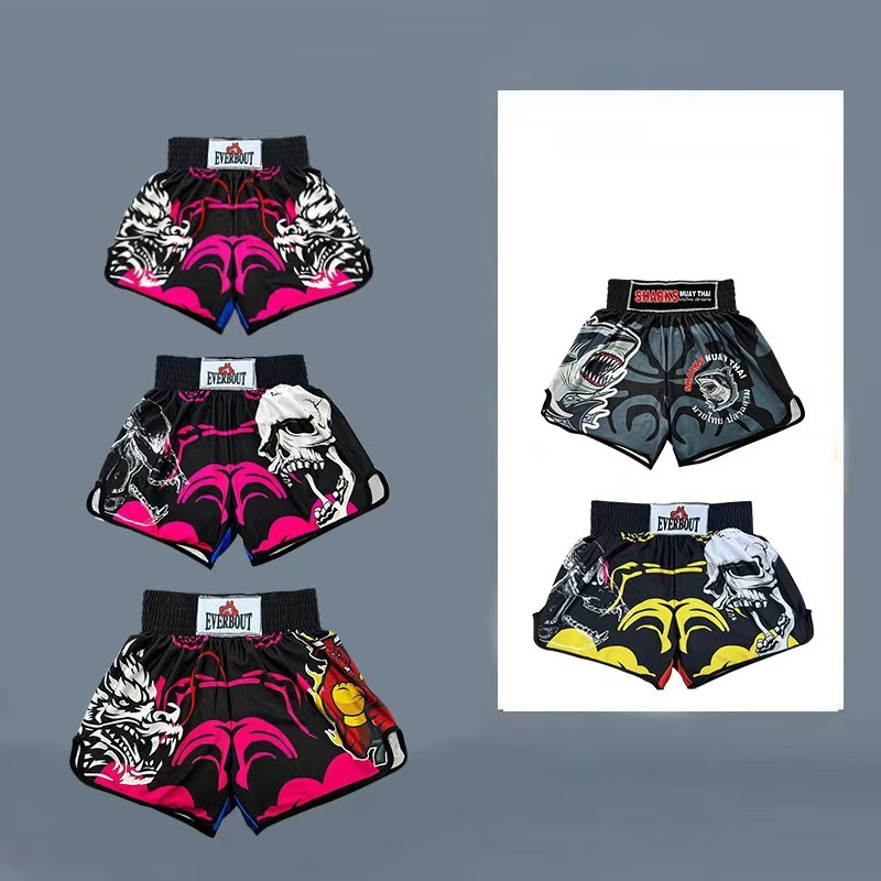 Muay Thai Sanda boxing pants Combat Combat Training shorts Competition Kids shorts mixed martial arts shorts