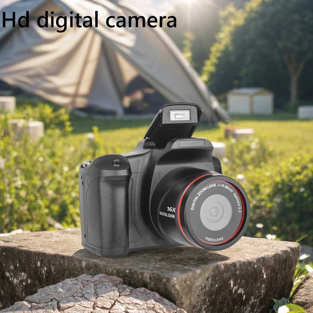 1080P 16MP Digital Camera 16X Zoom Autofocus Vlogging Camera 2.4 Inch LCD Screen 4K HD Video Camera for Kids Adults Photography Z250220