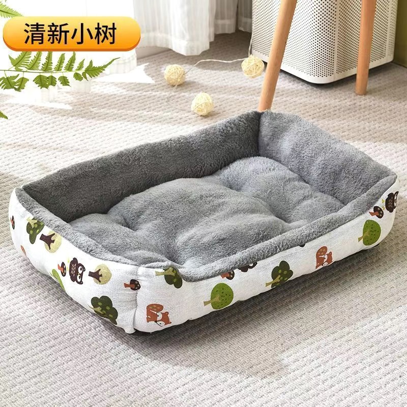 2026 New Kennel Warm Four Seasons General Autumn Can Be Removed And Washed Cat Golden Fur Large Medium-Sized Small Dog Kennel Winter Free Shipping