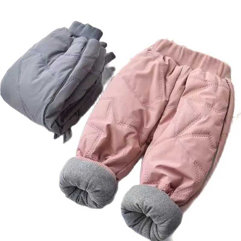 2023 High Qu Thick Warm Winter Jean Thicken Winter Warm Cashmere Jeans Boys Kids Trousers Children Pants 1-6Y Z250220
