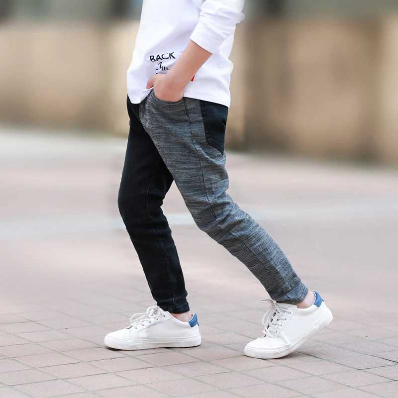 DIIMUU Kids Boy Jeans Clothes Skinny Jeans Classic Pants Child Denim Long Bottoms Clothing Boy Casual Trousers 5-11 Years Z250220