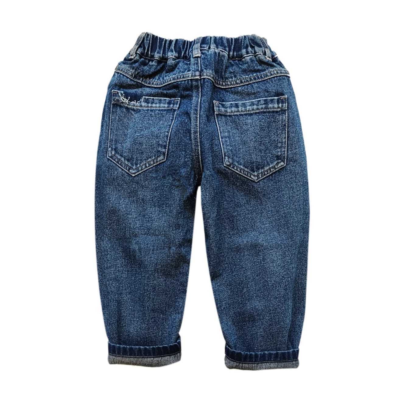 5029 loose for strong boy Kids Boys Jeans Trousers Elastic Waist kids jeans childrens Z250220