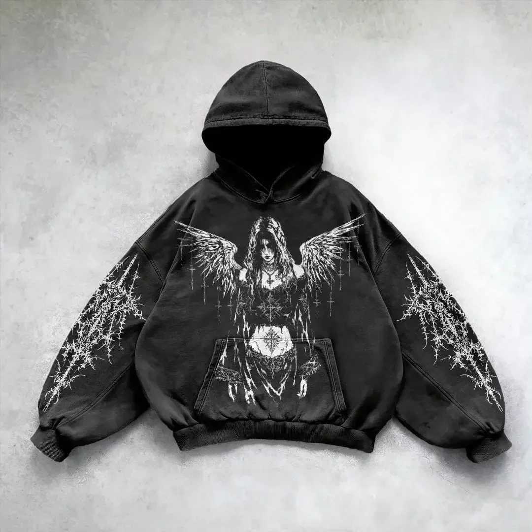 Y2k Hoodie New Leaf pattern Camouflage Loose Sweatshirt Mens Womens American Retro Street Hip Hop Streetwear Unisex Camo HoodiesT250221