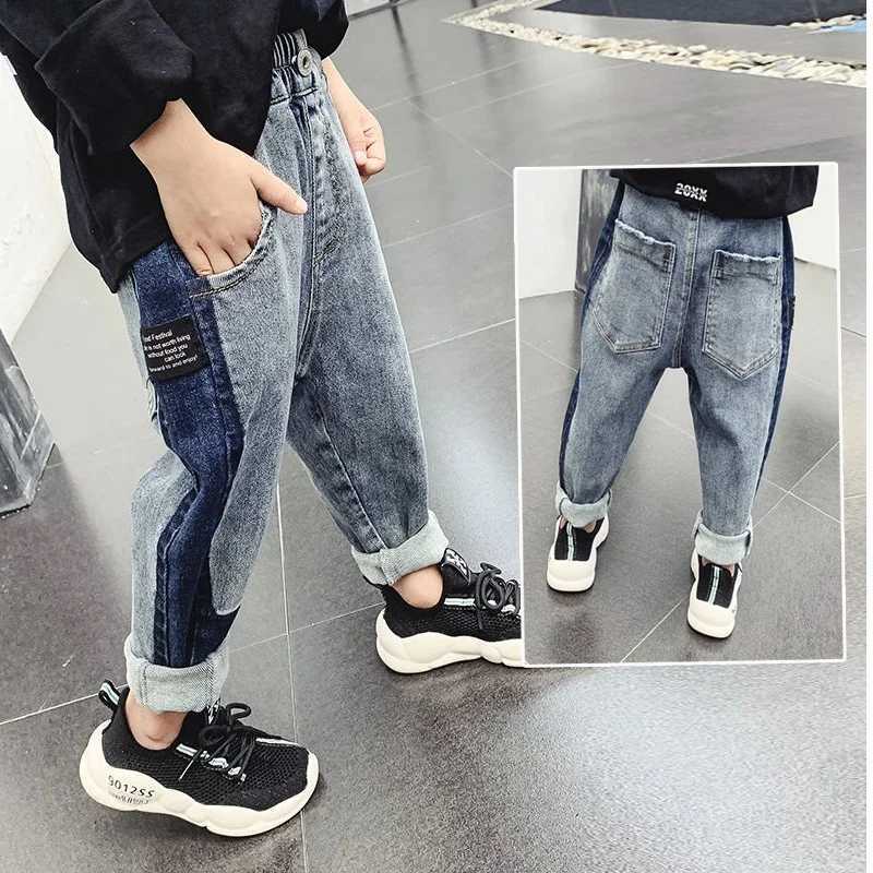 IENENS 5-13Y Kids Boys Clothes Skinny Jeans Classic Pants Children Denim Clothing Long Bottoms Baby Boy Casual Trousers Z250220