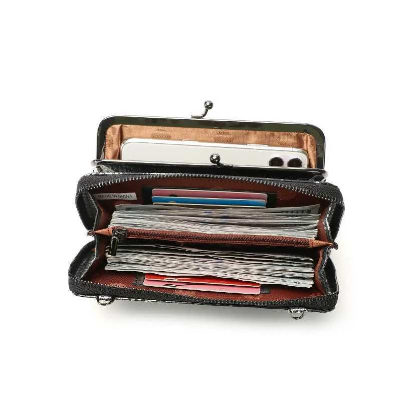 YUECMIE 3-layer womens small zipper wallet summer womens shoulder bag high-quality mobile phone pocket fashionable cross body bag for girls Z250220