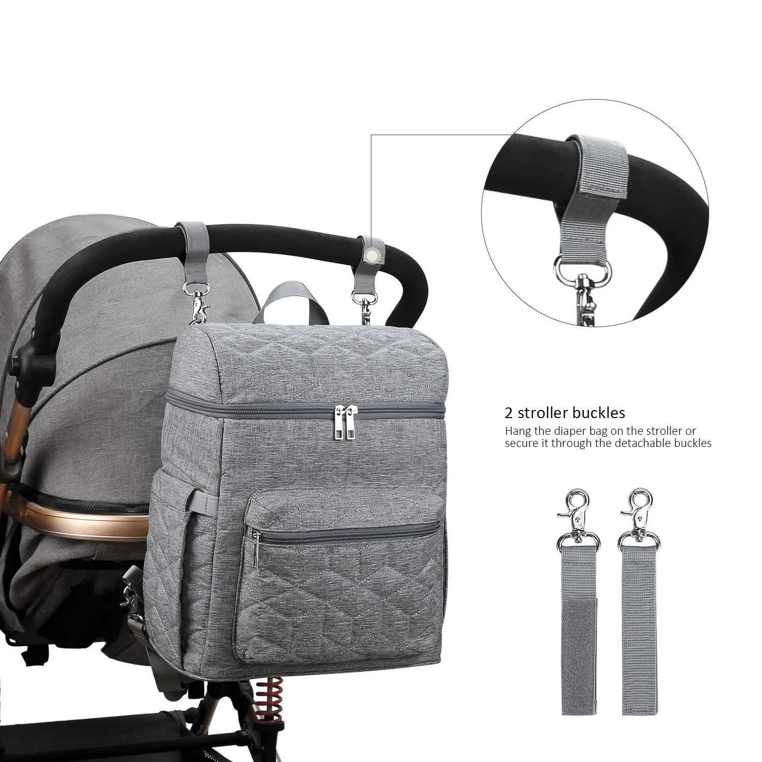 Large Capacity Multifunctional Changing BackpackStylish Waterproof Diaper Bag Backpack Mother Newborn Portable Travel Changing X250220
