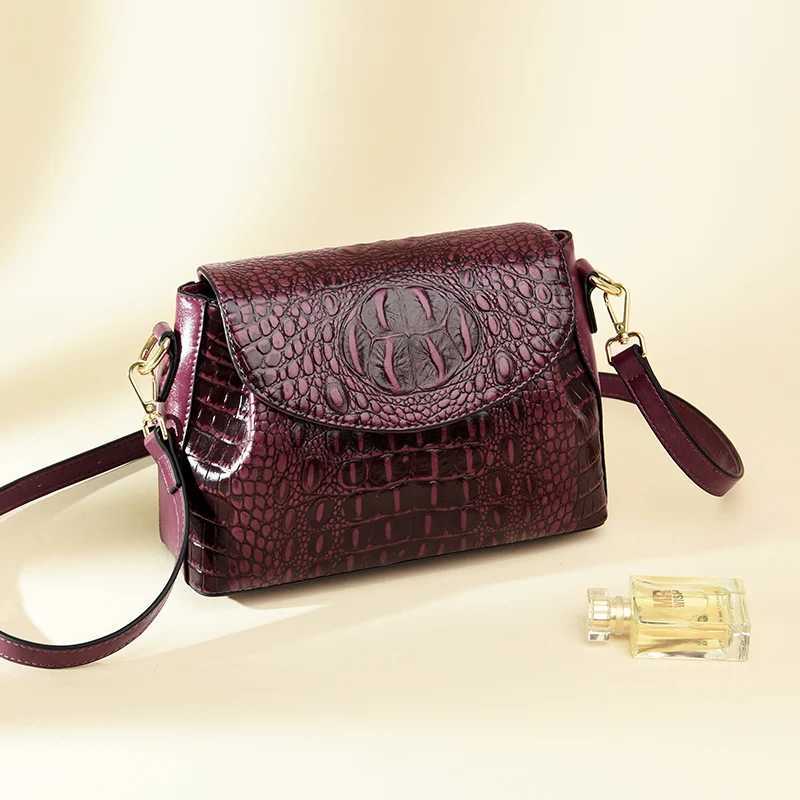 Luxury brand womens handbag 2023 Sac A Main Ladies Crocodile pattern leather cross body bag designer new shoulder bag Bolsos Z250220