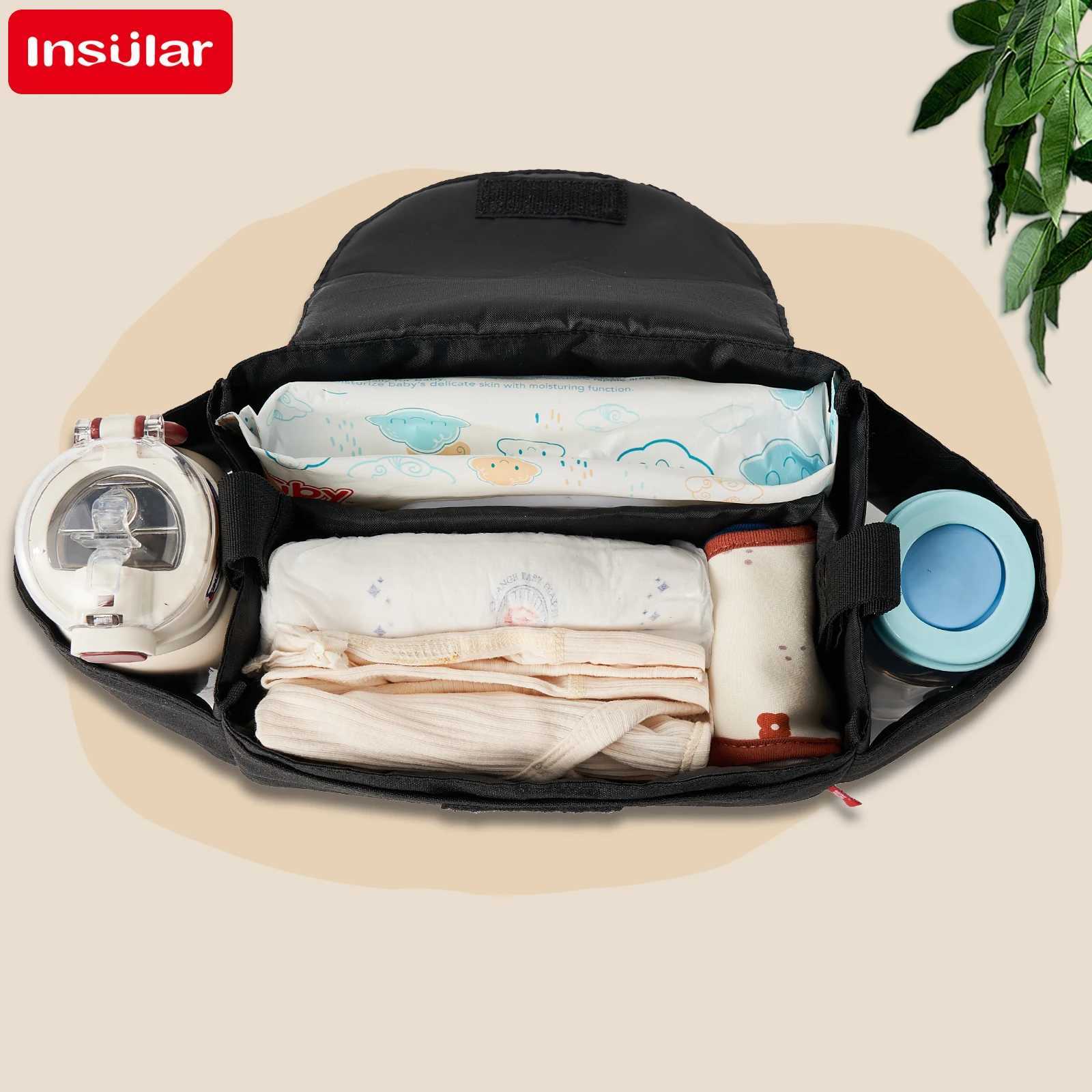 Insular Diaper Bag Baby Milk Bottle Insulation Bags Mummy Storage Bag For Baby Stuff Collection Stroller Accessories Baby Care X250220