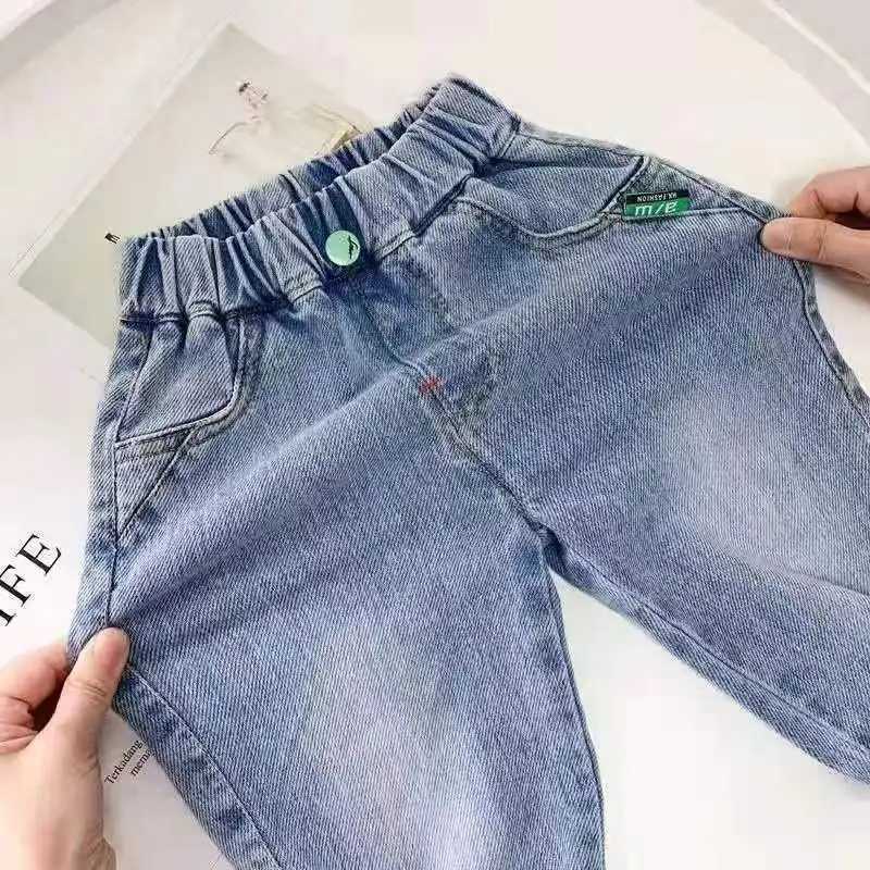 Boys jeans spring/summer new childrens clothing casual soft jeans Korean boys baby pants 2 4 6 8Y Z250220