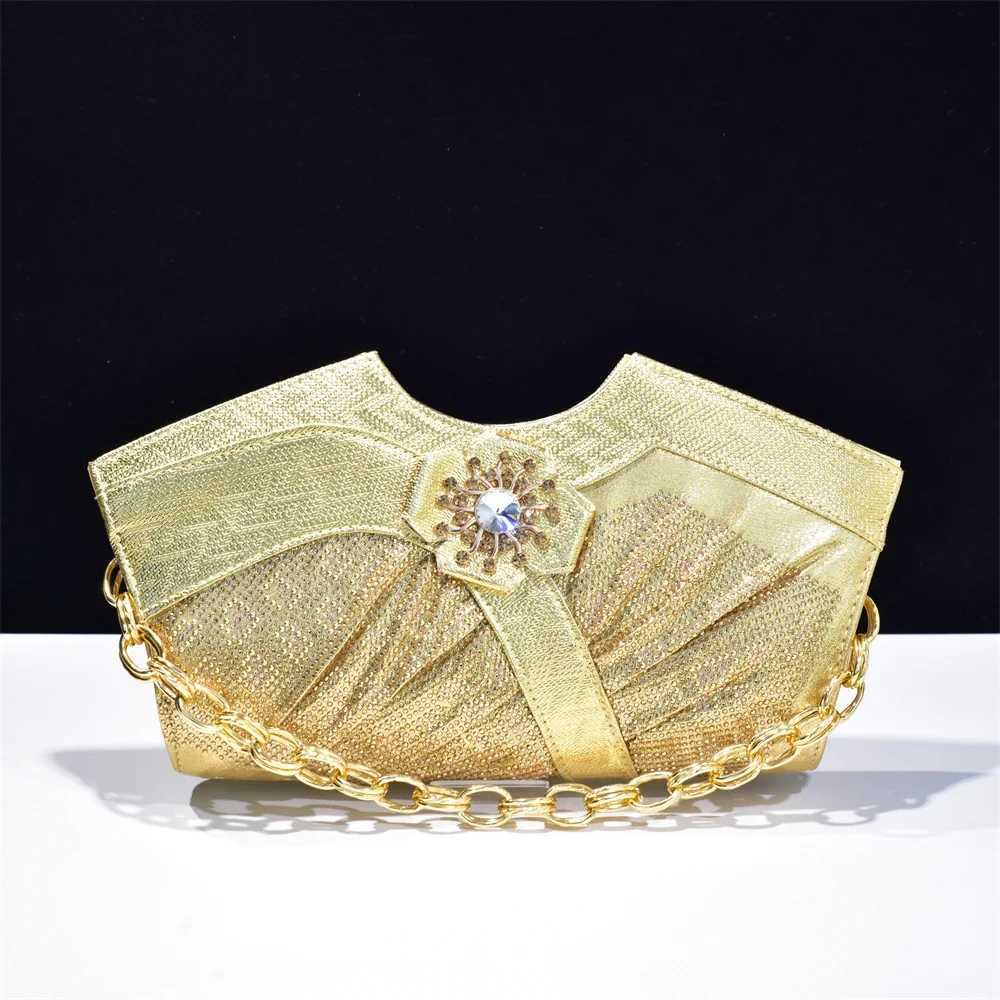 New Fashion Evening Bag Clutch Handle Handbag for Women Dinner Party Rhinestone Clutches Elegant Shining Banquet Ladies Handbag Z250220