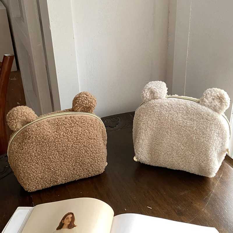 Cute Plush Mommy Bag Clutch Purse Handbags Portable Shell Storage Bag Womens Cosmetic Bag Travel Storage Bags X250220