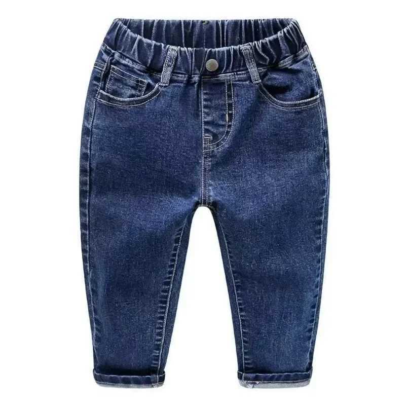 Childrens jeans fashionable elastic pants childrens clothing loose thin jeans childrens Spring and Autumn Trouser Z250220