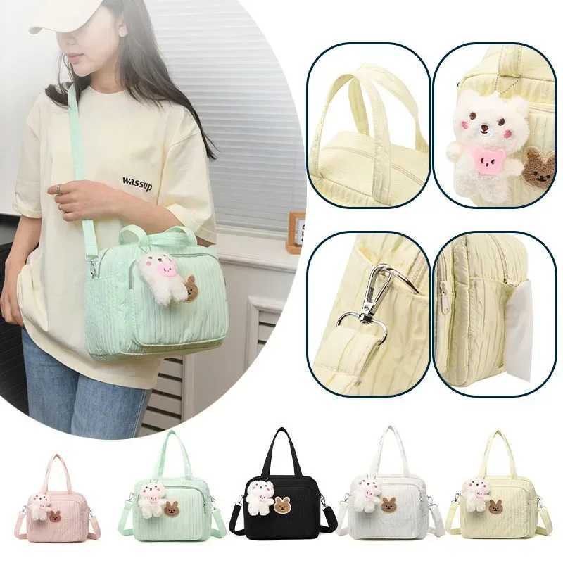Baby Diaper Bags Organizer Maternity Bag Portable Cute Cartoon Multi-function Large Capacity Nylon Mom Travel Tote with Pendant X250220