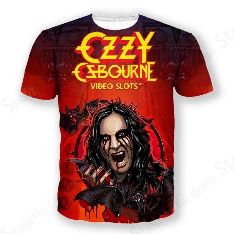 Rock Band T Shirt Ozzy Osbourne 3d Printed Tshirt Men Women Fashion T-shirt Hip Hop Tops Tees Graphic T-shirts Men Clothes Kids W250220