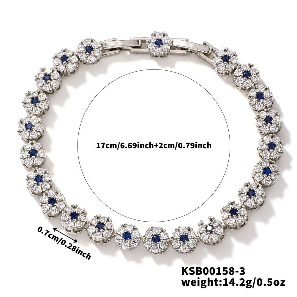 Clover For Men and Women Designer jewelry Flower Round Moissanite Cross border Jewelry Women's Bracelet Advanced Hand Accessories party gift desi - view 9