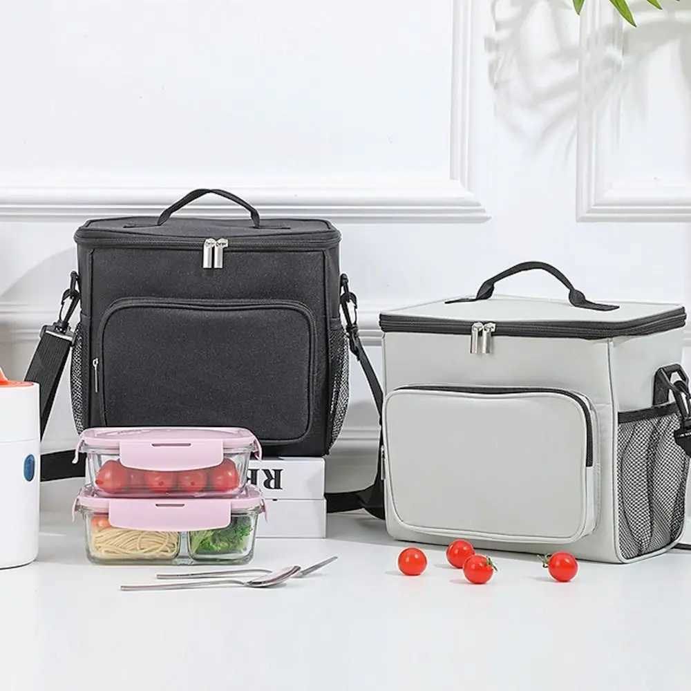 Dog Travel Bowls Bags Insulated Lunch Bag Large Thermal Cool Hot Food Storage Tote Box Adult Kids Men H250220