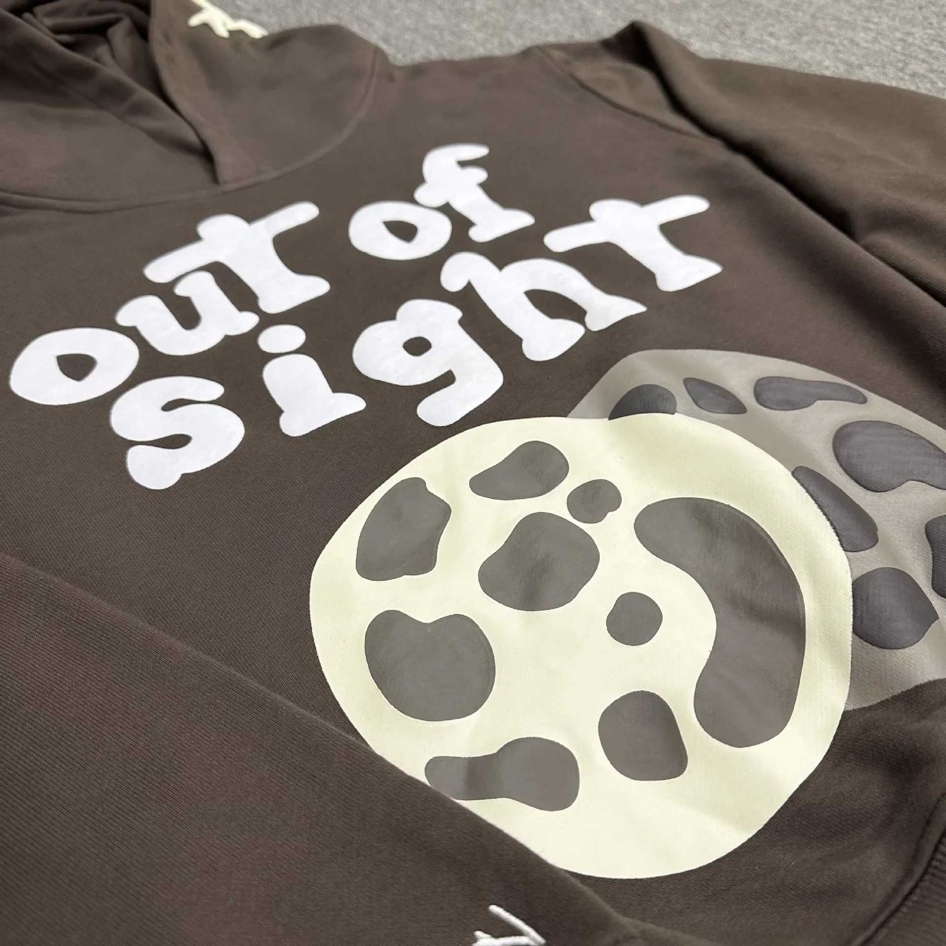 BPTrendy American style hooded sweatshirt casual loose fit letter printed bubble Slves mens and womens zipper X250220