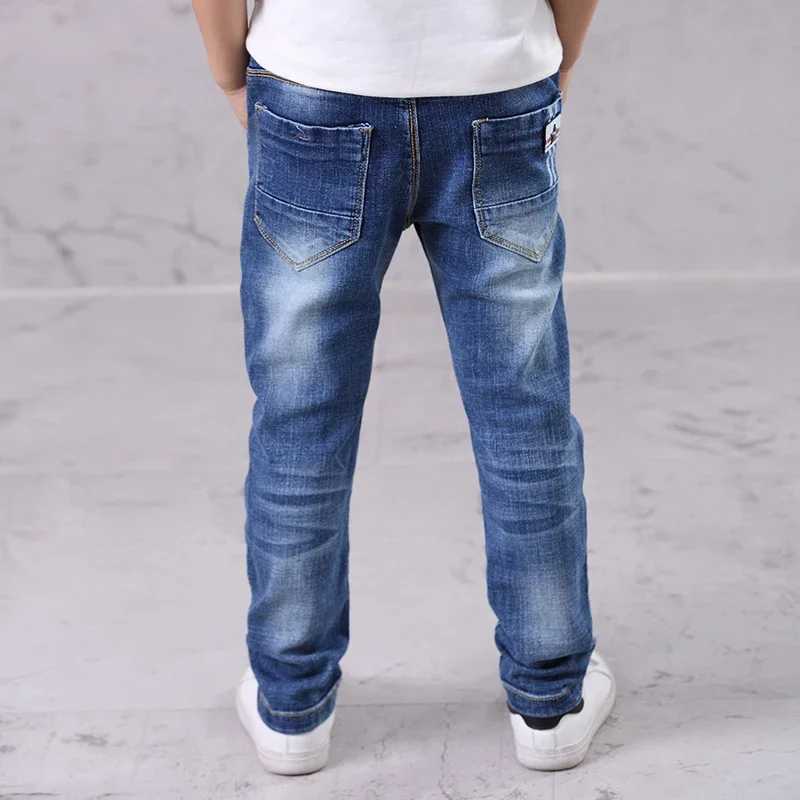 IENENS Kids Boys Jeans Fashion Clothes Classic Pants Denim Clothing Children Baby Boy Casual Bowboy Long Trousers 5-13Y Z250220