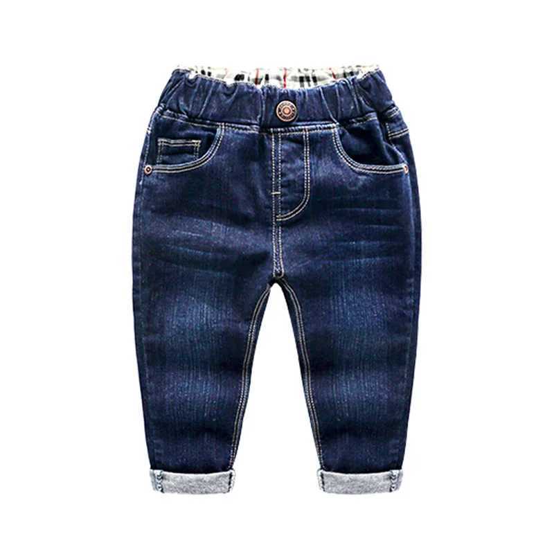 Mens jeans childrens jeans fashionable elastic waist childrens clothing Z250220
