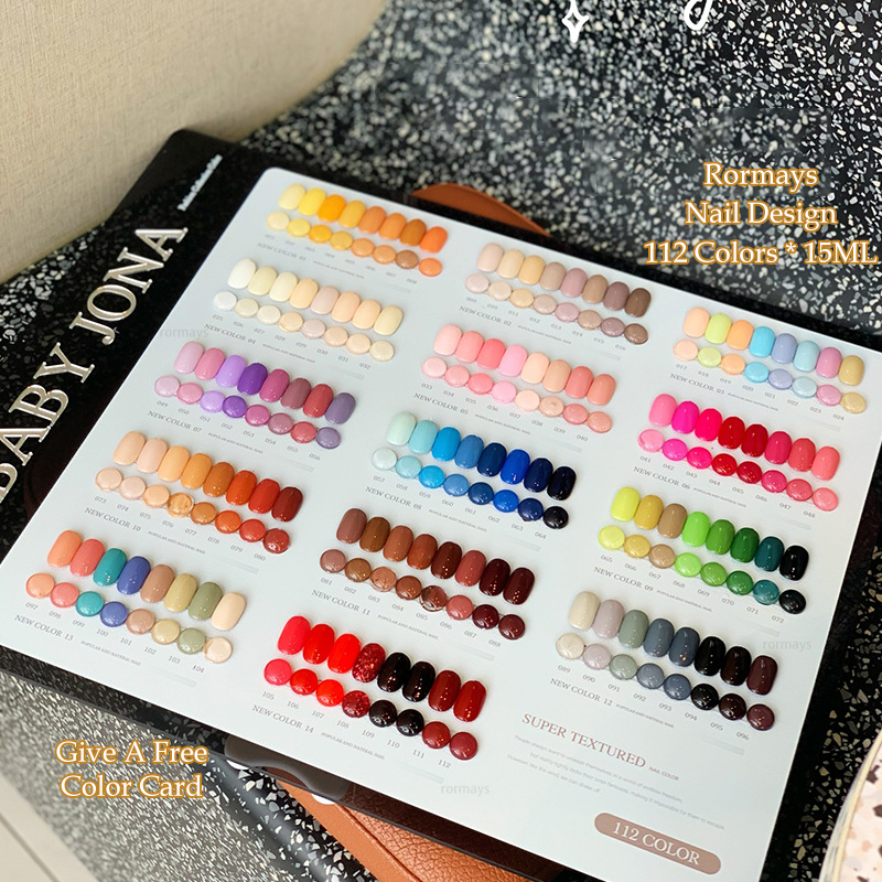 Rormays Four Seasons gel Polishing 112PCS Large Set Mixed Oil Painting gel Durable Soaking Color Nail UV LED Primer Salon 15ML Factory wholesale