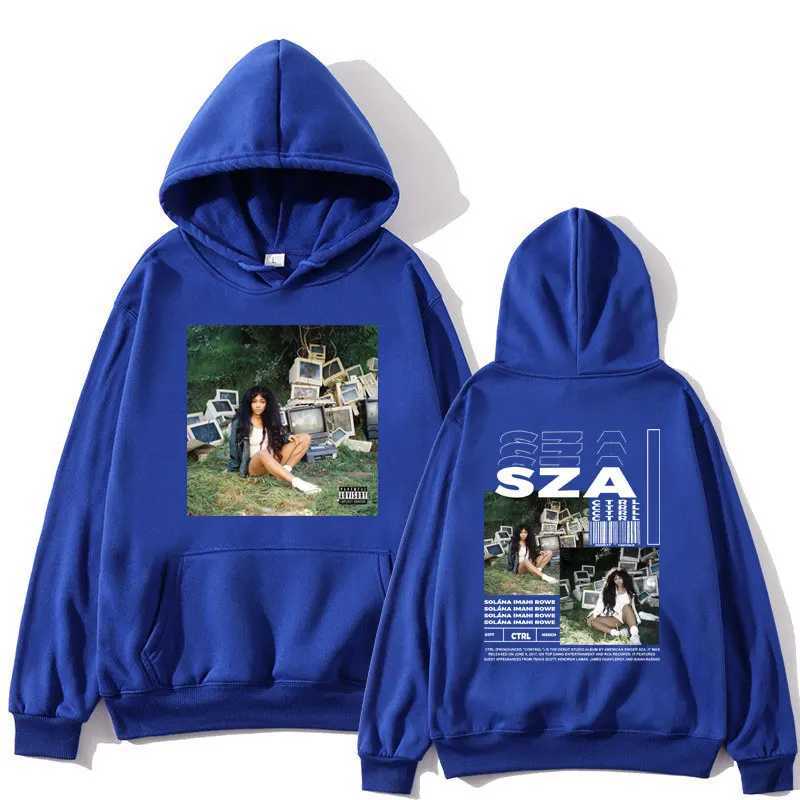 SZA Ctrl Music Album Cover Print Hoodies Men Women Fashion Hoodie Oversized Hip Hop Retro Sweatshirt Casual Flce Strtwear X250220