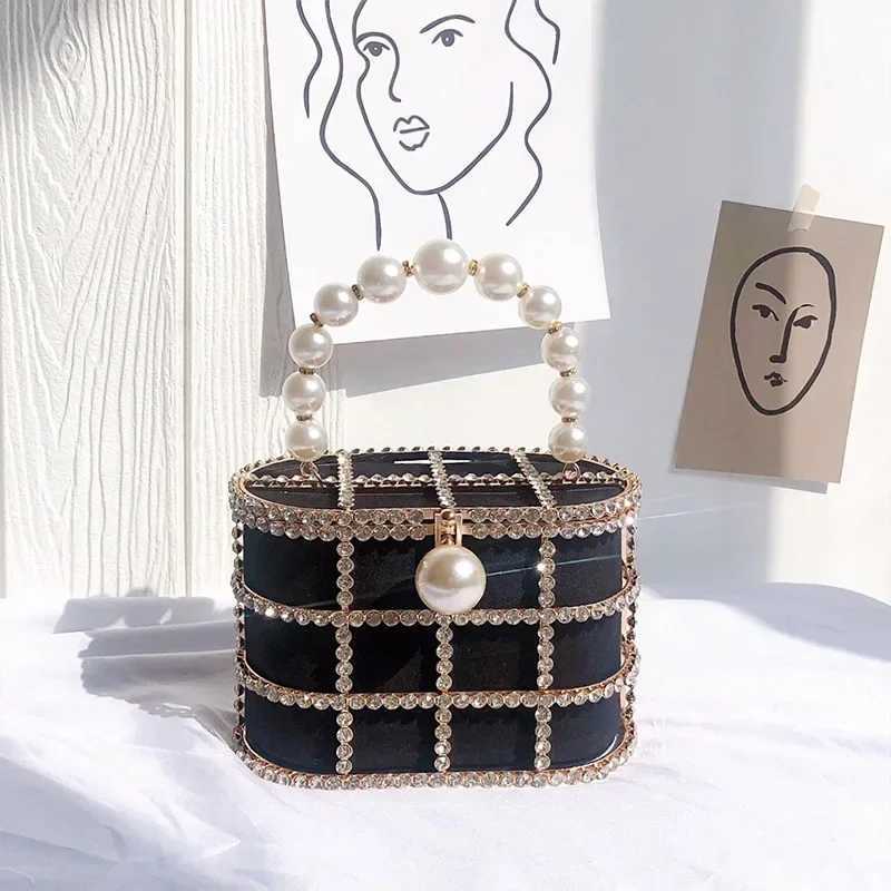 Clutch Purse Luxury for Women Pearl Crossbody Bag Metallic Diamond Handbag Evening Bag Large Capacity Womens Purse Wedding Bag Z250220