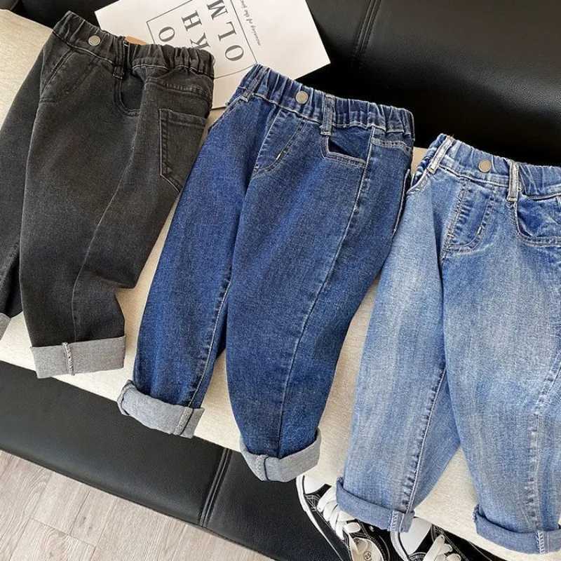 Spring Autumn Casual Kids Boys Jeans Kids Trousers for Girls Denim Pants Childrens Clothing Baby Boy Jeans for 1-6 Years Z250220