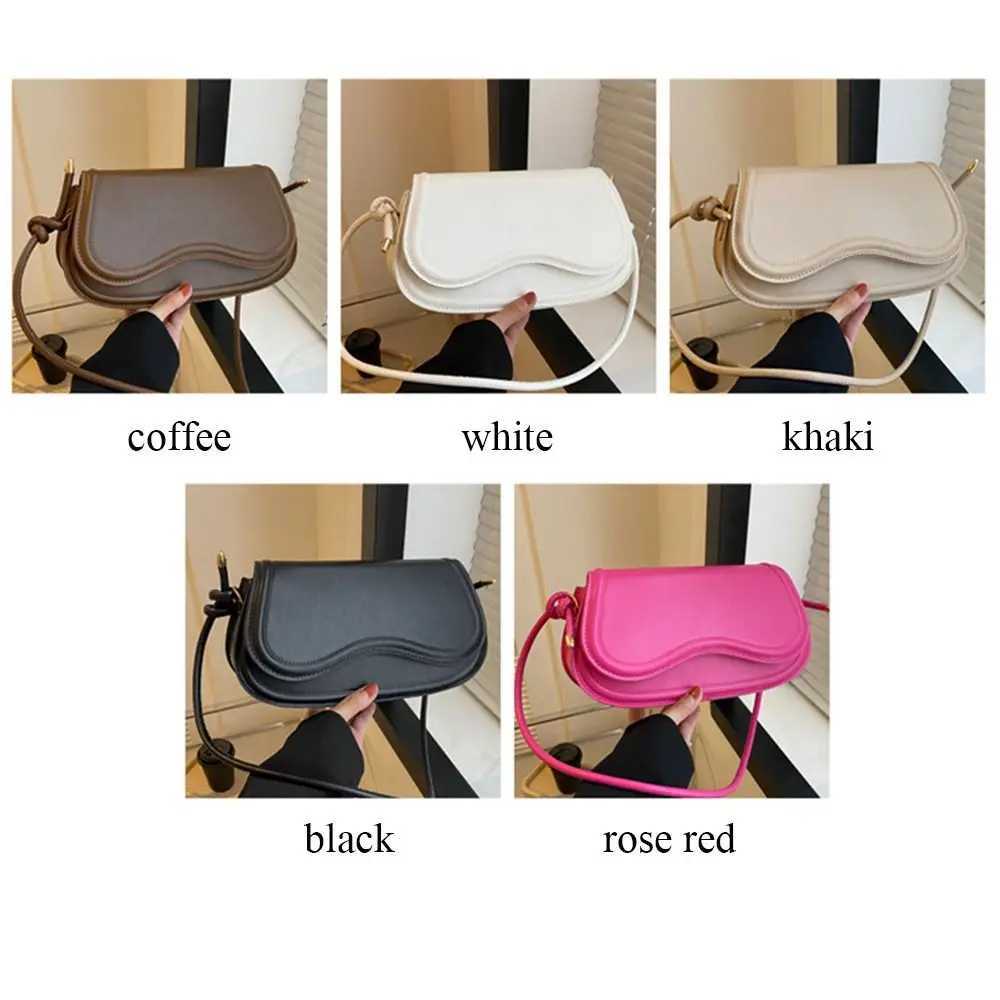 Fashion womens small bag PU leather shoulder bag messenger bag cross body bag womens solid color handbag Z250220