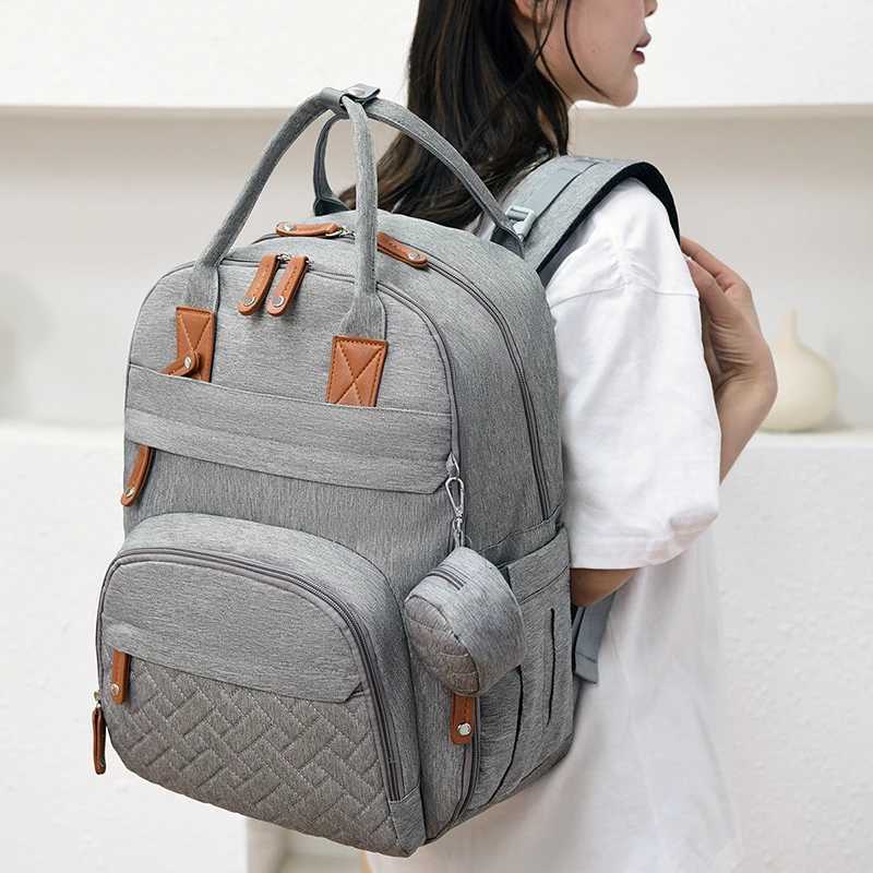 Diaper Bag Backpack Baby Essentials Travel Tote Multifunction Waterproof with Changing Station Pad Stroller Straps Big for Mommy X2502201