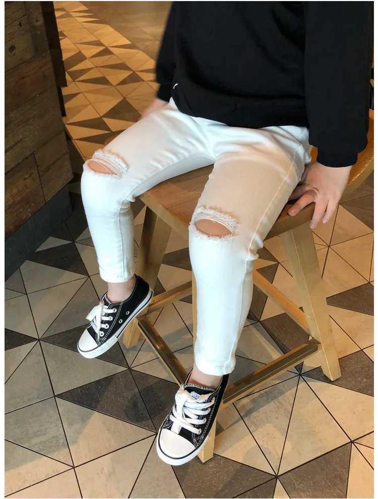 Boys Pants Spring Autumn Kids Clothes solid Children Pants for Baby Girls Trousers Toddlers White black Fashion Pencil Pants 30 Z250220