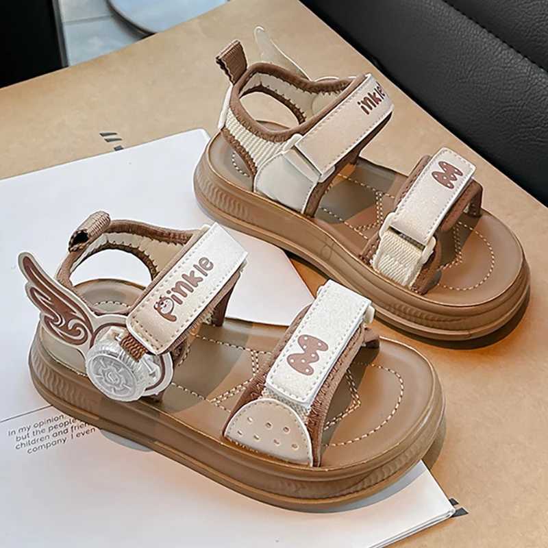 2025 Summer Childrens Sandals New Designer Girls Sandals PU Leather Waterproof Boys Beach Shoes Sports SandalsXJ250221