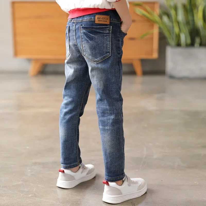 DIIMUU 4-11 year old childrens jeans Trouser clothing boys jeans childrens denim pants spring autumn baby pants toddler bottom Z250220