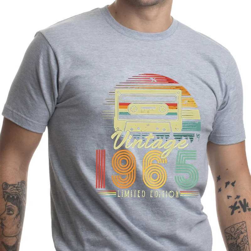 Vintage 965 Print T-shirts for Men Women Birthday Vintage Letter Design Tshirt Short Sleeve Clothes Fashion Casual Tee Clothing W250220